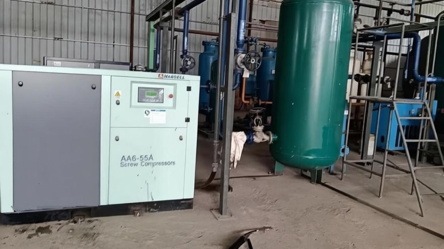 Shanghai Yuzhen Engineers' On‑Site Maintenance in Indonesia: Two Hanbell AA6‑55A Screw Air Compressors Revitalized with High Efficiency and Stability